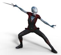 humanoid with dagger