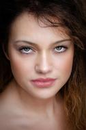 portrait of a woman with sexy eyes