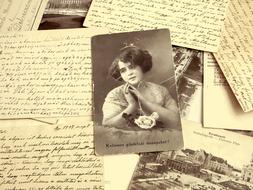 Background Old Picture Postcards