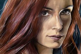 art painting portrait of woman