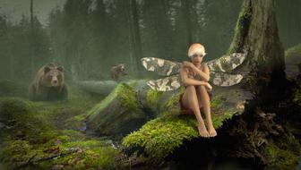 fantasy forest with 3d models