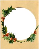 antique Christmas frame
