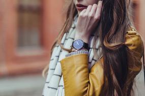 picture of a young woman with watch