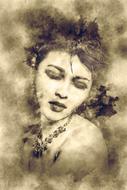Woman Portrait retro