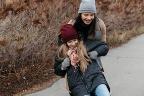 Family Mom and Daughter