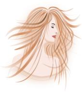 sketch of a woman's portrait