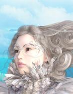 ice queen, fantasy, digital art