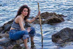 Waters stone girl