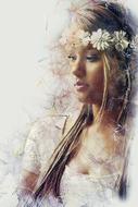 Pretty Beautiful Girl illustration