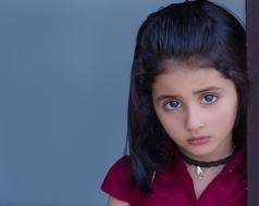 Portrait Kids Sad face