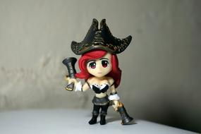 Young Lady pirate toy