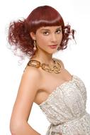 woman fashion with elegant hairstyle