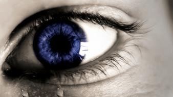 Tears blue Eyes Sadness