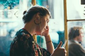 waiting woman with cellphone