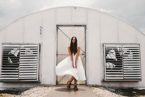 woman in white clothing