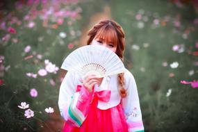 Outdoors Beautiful asian girl