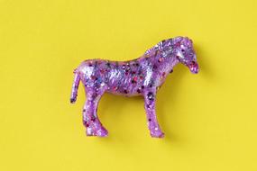 pink violet horse toy