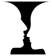 men and woman profiles
