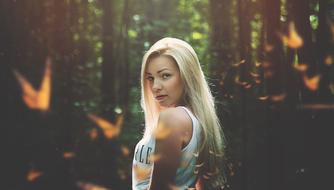 Girl fantasy forest