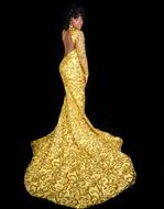 gold Dress Fashion