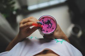 Girl yogurt