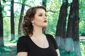 Woman Fashion forest