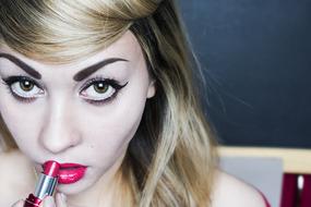 Beauty Model pink lips