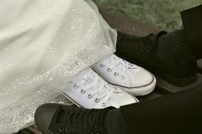 Bride white shoes