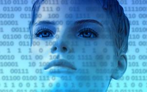 face woman stylish at internet network