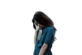 photo of a girl in a blue dress with a book