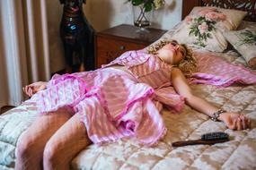 girl Doll Blonde pink