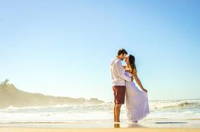 grooms on the beach