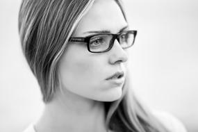 Fashion girl black and white