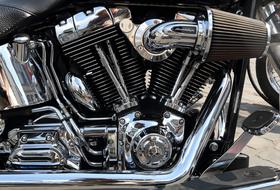 grey Harley Davidson