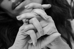 hands of sensual Adult Woman close up