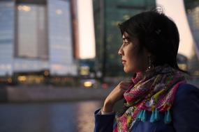 portrait of Thoughtfulness Girl
