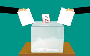 voting ballot box drawing