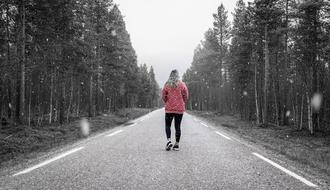 Winter Woman road