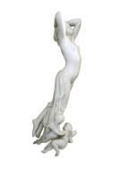 Statue Marble Girl white