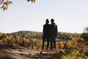 Couple In Love on a Mountain top