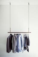 menâs clothes on rail