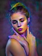 Portrait of Fashion Model