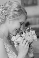 Bride Bouquet Wedding black and white