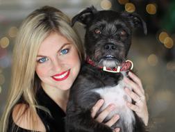 Pretty Girl and Dog