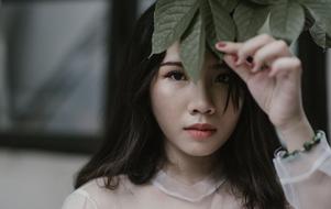 Girl Portrait and leaves