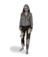 young horror zombie female