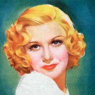 retro portrait of an actress