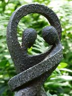 contemporary cast iron figure of the Pair of Lovers together