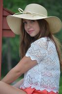 Girl Hat white