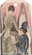 vintage fashion dress lady drawing